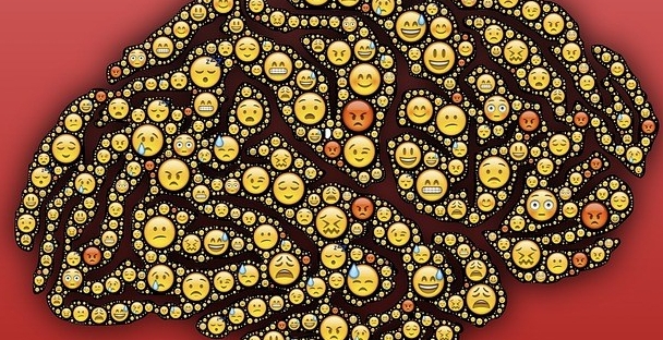 emoji brain emoticons human emotions cerebrum mind expression faces